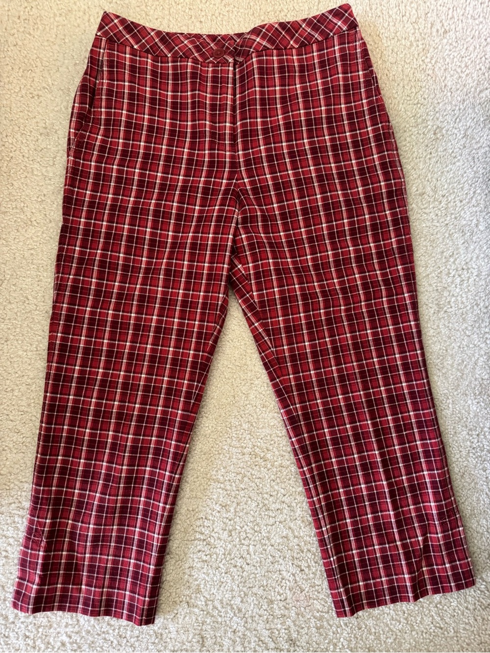 LOFT Women’s Petite Cropped Plaid Pant